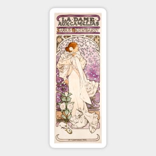 Vintage 1896 Art Nouveau Illustration/Painting of a Woman Among Stars Sticker